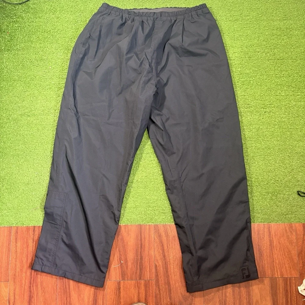 DryJoys by Foot Joy Men's LG Rain Suit Jacket & Pants Set Black Golf Wind
